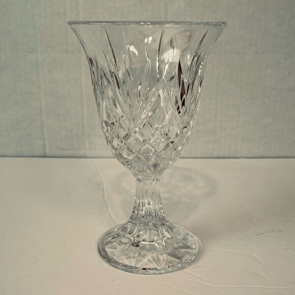 Lead Crystal Goblet By DePlomb   EUC - Picture 1 of 3